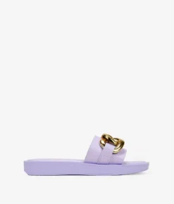 Best Bosanova Sandalias planas lila con cadena de eslabones