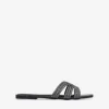 Sale Bosanova Sandalias planas negras con brillantes
