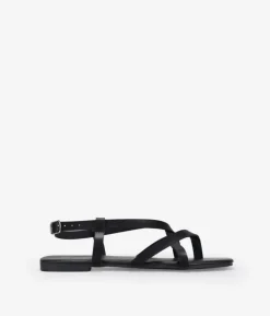 Sale Bosanova Sandalias planas negras con tiras
