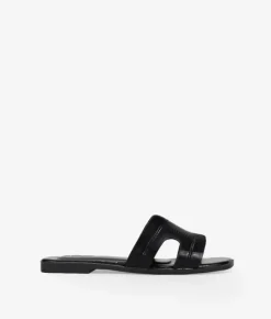 Best Bosanova Sandalias planas negras destalonadas