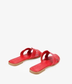 Sale Bosanova Sandalias planas rojas destalonadas