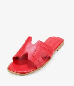 Sale Bosanova Sandalias planas rojas destalonadas