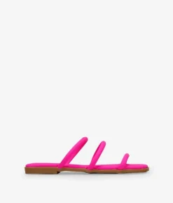 Clearance Bosanova Sandalias planas rosa con tres tiras