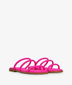 Clearance Bosanova Sandalias planas rosa con tres tiras