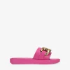 Best Bosanova Sandalias planas rosas con cadena de eslabones