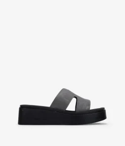 Sale Bosanova Sandalias plataforma negras con brillo