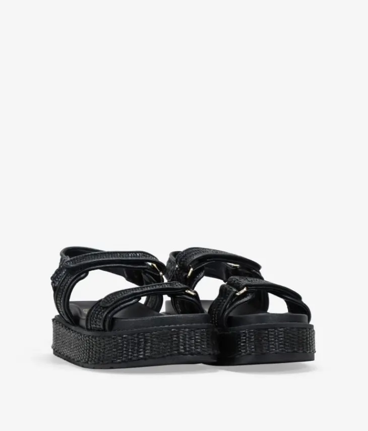 Best Bosanova Sandalias plataforma negras en esparto