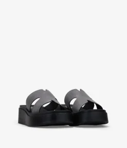 Sale Bosanova Sandalias plataforma negras con brillo