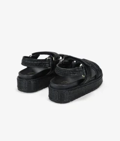 Best Bosanova Sandalias plataforma negras en esparto