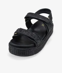 Best Bosanova Sandalias plataforma negras en esparto