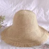 Hot Bosanova Sombrero beige de rafia trenzada