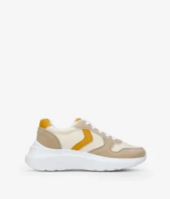 Outlet Bosanova Zapatillas beige con cordones