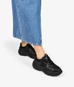 Discount Bosanova Zapatillas con plataforma negras estilo deportivo