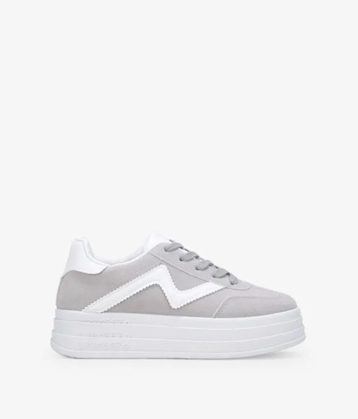 Online Bosanova Zapatillas con plataforma grises