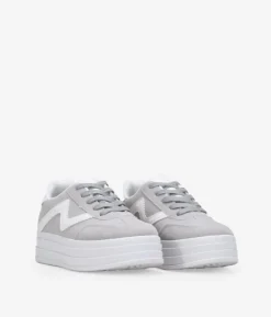 Online Bosanova Zapatillas con plataforma grises