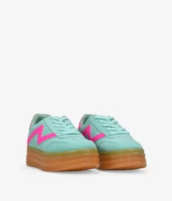 Clearance Bosanova Zapatillas con plataforma verde menta