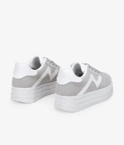 Online Bosanova Zapatillas con plataforma grises