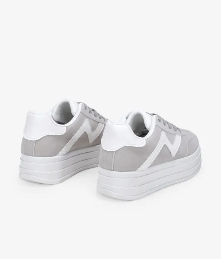 Online Bosanova Zapatillas con plataforma grises