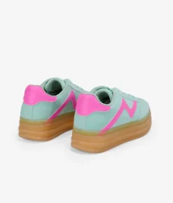 Clearance Bosanova Zapatillas con plataforma verde menta