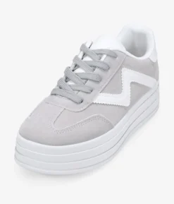 Online Bosanova Zapatillas con plataforma grises