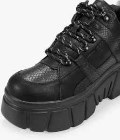 Online Bosanova Zapatillas con plataforma negras