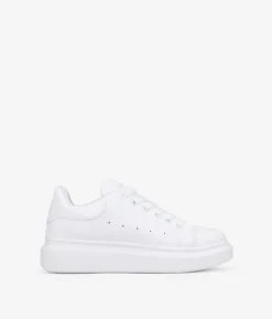 Online Bosanova Zapatillas de plataforma blancas con cordones