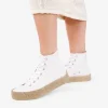 Best Bosanova Zapatillas de tela altas blancas con suela de esparto