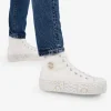 Best Bosanova Zapatillas de tela altas blancas con plataforma