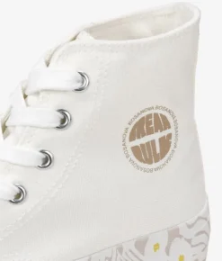 Best Bosanova Zapatillas de tela altas blancas con plataforma