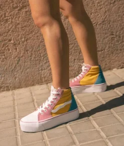 Best Bosanova Zapatillas de tela altas multicolor con plataforma