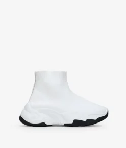 Fashion Bosanova Zapatillas de tela blancas estilo calcetín