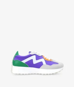 Online Bosanova Zapatillas lila planas con cordones