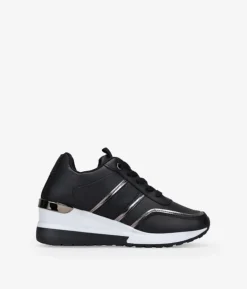 Best Bosanova Zapatillas negras con cordones y cuña