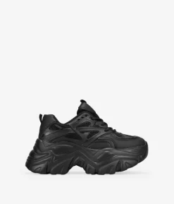 New Bosanova Zapatillas negras con plataforma y cordones