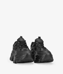 New Bosanova Zapatillas negras con plataforma y cordones