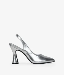 Sale Bosanova Zapatos de fiesta plateados con tacón acampanado
