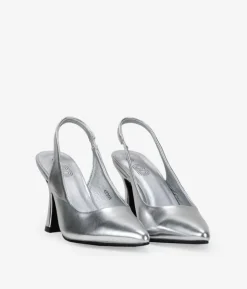 Sale Bosanova Zapatos de fiesta plateados con tacón acampanado