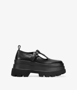 Sale Bosanova Zapatos de plataforma negros con hebilla