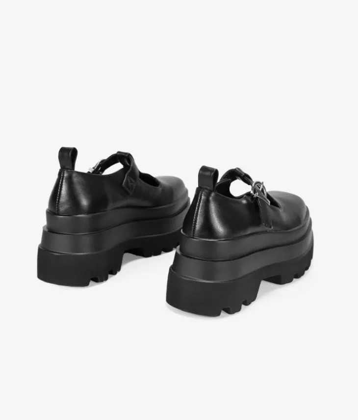 Sale Bosanova Zapatos de plataforma negros con hebilla