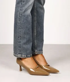 Sale Bosanova Zapatos de tacón taupe con hebilla