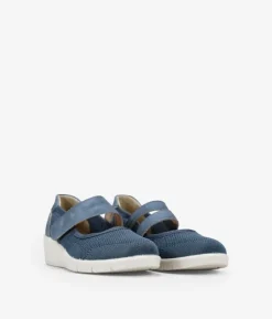 Clearance Bosanova Zapatos deportivos azules con cuña