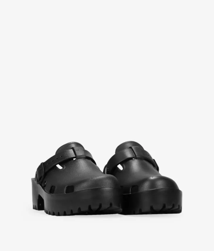 Best Bosanova Zuecos de goma negros con plataforma
