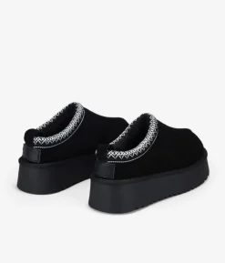 Best Bosanova Zuecos de invierno negros con plataforma